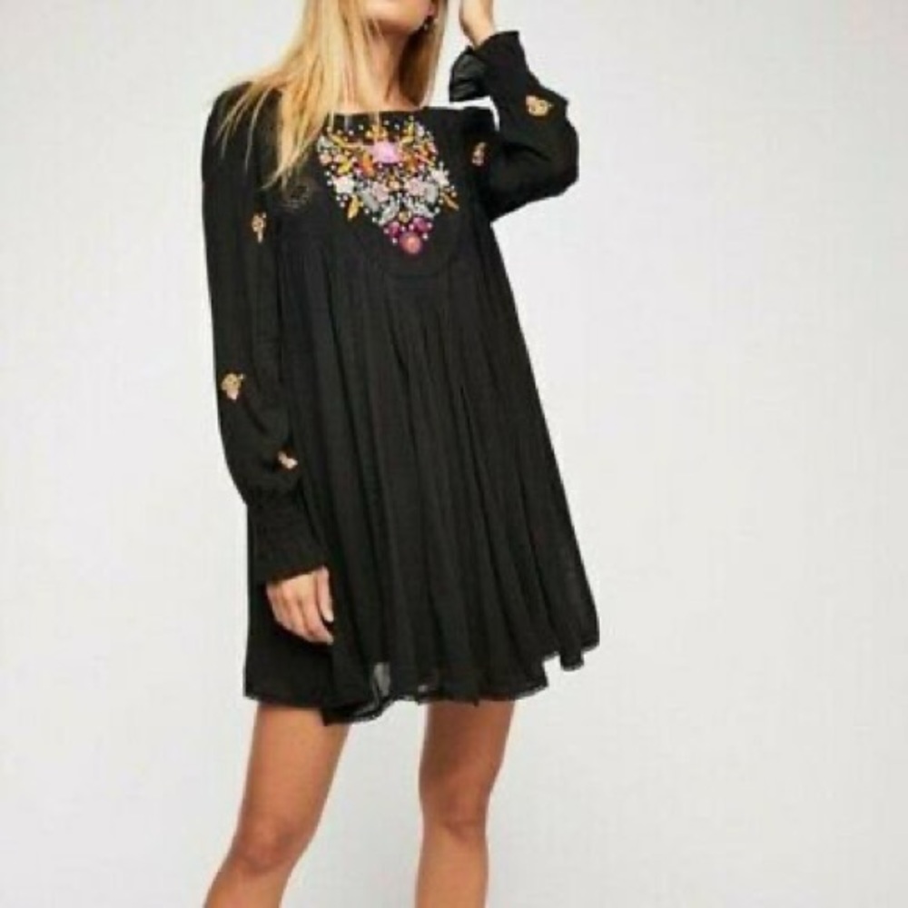 Free People Moya embroidered dress
